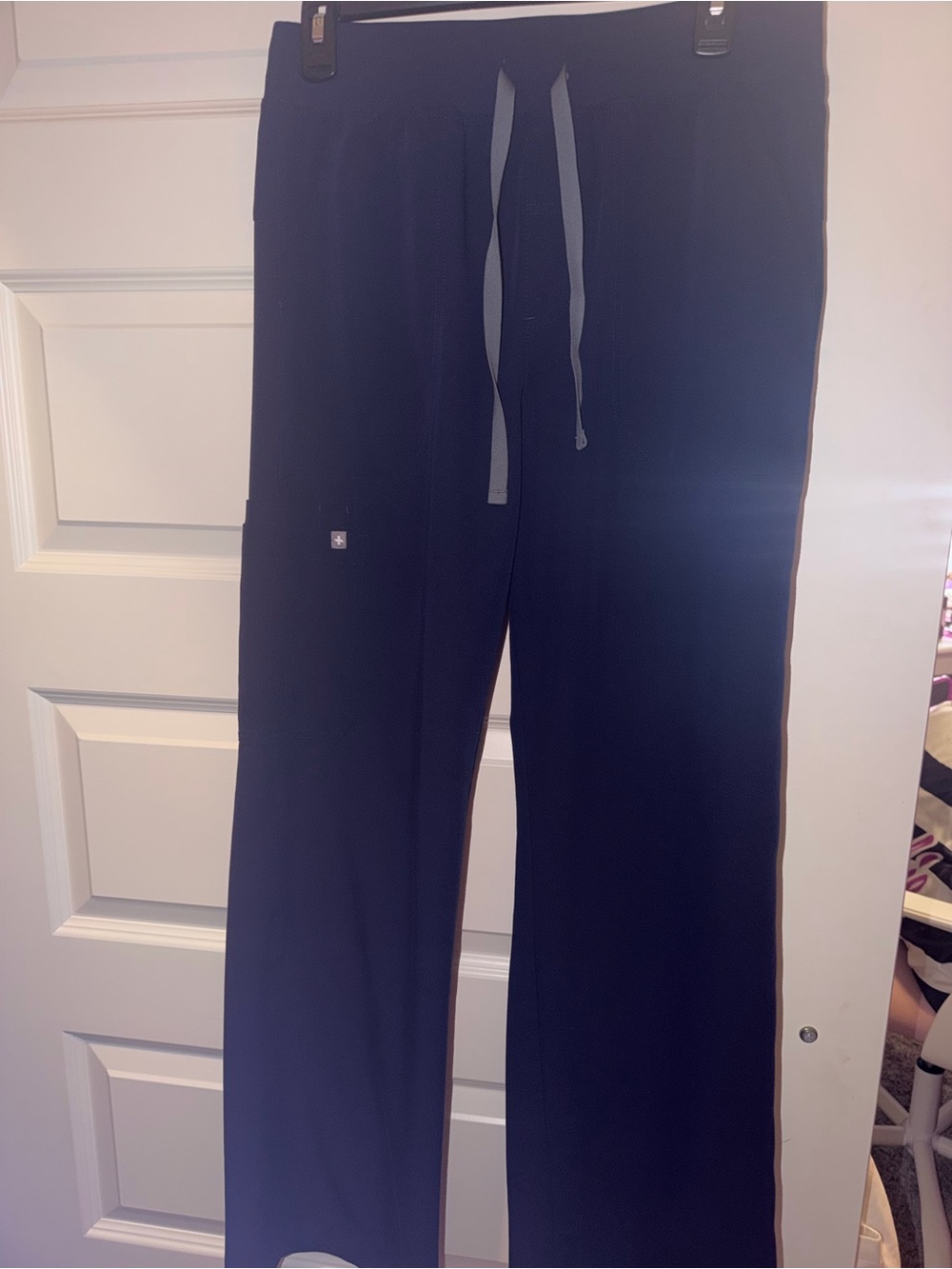 Figs Women's Medium Tall Navy Isabella Wide Pants